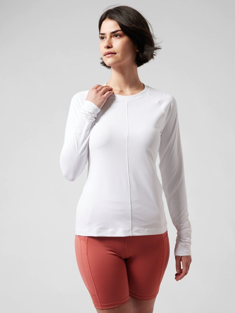 EUC Athleta Sunchaser UPF Top, Bright White SIZE S $69.00 #798627 A0730H